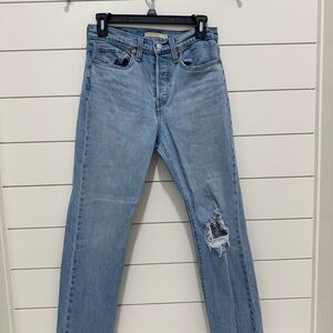 Levi's Light Blue Straight Leg Jeans